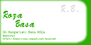 roza basa business card